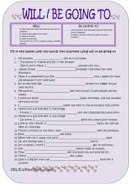 Will Vs Be Going To Key Included English Grammar Worksheets Learn English Grammar Learn English