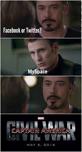 Ha Ha Myspace Civil War Meme Civil War Marvel Captain America Civil War Marvel