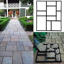 10 Grid Plastic Driveway Concrete Stone Mold Paving Pathway Stepping Stone Mould Patio Stones Stepping Stone Paths Stepping Stone Molds