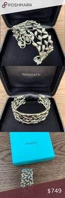 Nib Tiffany Co Paloma Picasso Olive Leaf Cuff Tiffany Co Silver Cuff Monogrammed Bag Tags