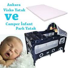 camper park yatak kampanyasi bus 60x120 visko yatak lacivert beyaz urunun fiyati 190 48 tl http www ilkebebe com 70x110 park yata yatak park bebek urunleri