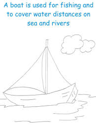 These spring coloring pages are sure to get the kids in the mood for warmer weather. Boat Printable Coloring Page For Kids