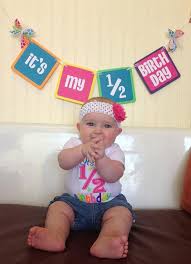 Rainbow Its My 1 2 Birthday Banner For Rainbow Or Candyland Etsy In 2021 Half Birthday Baby 6 Month Baby Picture Ideas Half Birthday