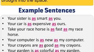 Such as various trees, as oak or pine. Using As As In English Example Sentences With As As English Grammar Here