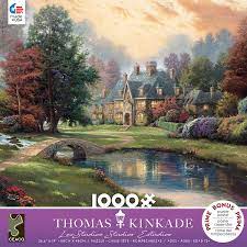 Their quality, production volume, and superb service to the industry have solidified their rightful place amongst the jigsaw puzzle greats. Jigsaw Puzzles Lakeside Manor Jigsaw Puzzle 1000 Pieces Ceaco Thomas Kinkade Toys Games