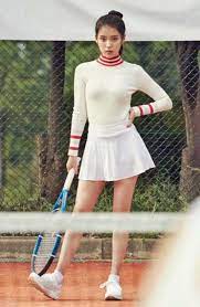 iu for persona netflix tennis outfit women badminton outfits tennis fashion