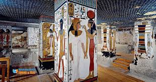 The face of queen nefertiti, who may have been king tutankhamun's biological mother related: Nefertari Tomb Qv66 In Valley Of The Queens Luxor Ancient Egypt