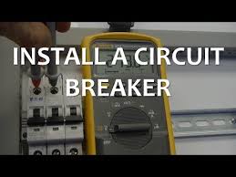 3 finishing and testing the installation. Install A Circuit Breaker Youtube