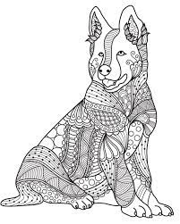 Here are complex coloring pages for adults of animals. Mandala Colouring Dog Novocom Top