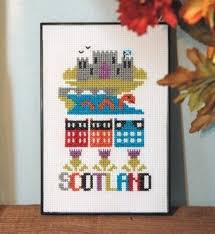 Cute floral heart cross stitch pattern for your personal use. Tiny Modernist Scotland Cross Stitch Pattern 123stitch