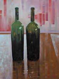 "Two Bottles" (Original art by Reid Thorpe Fine Art )