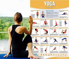 Yoga Asana Poster Chart Laminated Yoga Poster Yoga Chart