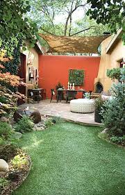 Now This Outside Living The Sunshade Is A Great Addition Houzz Com Small Backyard Landscaping Backyard Landscaping Backyard