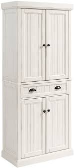 Sold & shipped by buildcom. Crosley Furniture Seaside Kitchen Pantry Cabinet Distressed White Buy Online In Qatar At Qatar Desertcart Com Productid 43334339