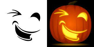 Free Winking Pumpkin Stencil Pumpkin Stencil Pumpkin Carving Pumpkin Carvings Stencils