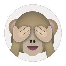 See No Evil Monkey Emoji Edible Frosting Rounds Monkey Emoji Monkey Stickers Emoji