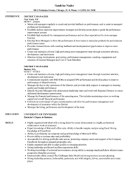 Track record of managing rental issues and promoting and supervising. District Manager Resume Samples Velvet Jobs