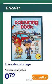Offre Livre De Coloriage Chez Action