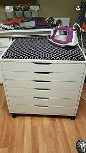 Alex Drawer Unit On Casters White 26 3 8x26 Ikea In 2020 Craft Room Closet Sewing Room Storage Room Organization Diy