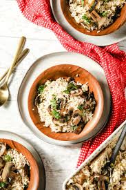 Baked Mushroom Rice Recipe Recipe Girl