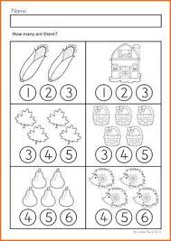 Autumn Fall Math No Prep Worksheets Activities Fall Math Numbers Preschool Preschool Learning