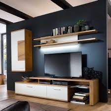 Unsere wave tv wohnwand ruckt ihr fernsehgerat ins richtige li. Erstaunlich Wohnwand Modern Eiche Living Room Tv Unit Designs Tv Room Design Living Room Design Modern