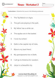 Class 3 english grammar worksheets cbse. English Worksheets For Class 1 Nouns Verbs Pronouns Learnbuddy In