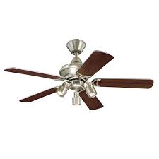 Oil rubbed bronze finish indoor/outdoor ceiling fan from the twin breeze ii collection features two fan heads with 6 wicker blades integrated frosted glass light kit offers a warm glow (bulbs included) Elegant Kingston Ceiling Fan Two Colour Blades Lights Co Uk