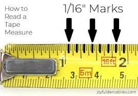 Tape measure markings represent the fractions of an inch. How To Read A Tape Measure Simple Tutorial Free Cheat Sheet Joyful Derivatives