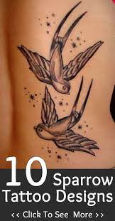 12 Inspiring Swallow And Sparrow Tattoos Sparrow Tattoo Design Sparrow Tattoo Small Bird Tattoos