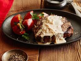 When the oven reaches temperature, remove the skillet and place on the. Rib Eye Steak With Herb Butter And Charred Peppers Recipe Food Network Kitchen Food Network