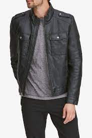 Andrew Marc Bruckner Faux Leather Jacket Nordstrom Rack Leather Jacket Outfit Men Leather Jacket Men Men S Leather Jacket