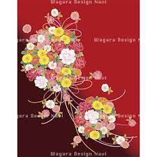 牡丹菊桜くす玉 フラワーアート 日本刺繍 くす玉