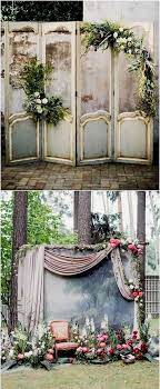 Vintage Door Inspired Wedding Photo Booth Ideas With Flower And Greenery Decorations Wedding Photo Booth Wedding Photos Wedding Ceremony Pictures