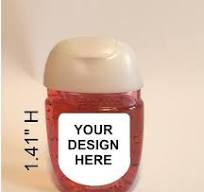 Custom Personalized Mini Sanitizer Labels- Stickers for Your ...