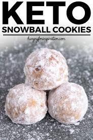 Keto Pecan Snowball Cookies Keto Christmas Cookies Low Carb Recipes Dessert Keto Christmas Cookies Pecan Snowball Cookies