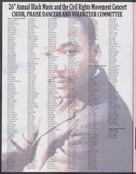 Program: 26th Annual Black Music and the Civil Rights Movement]
