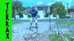 This is a lightweight digger making it perfect for metal detecting. Amazing New Invention Terrax Concrete Breaking Demolition Job Turbo Charged Digging Tool Youtube