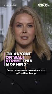 White House Press Secretary Karoline Leavitt says her message to Wall  Street, as it reels from Trump's tariffs announcements is to “trust  President Trump.” https://bit.ly/4l9DRgp