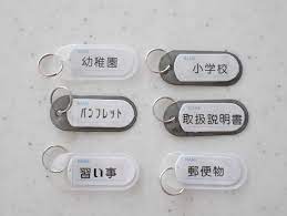 セリア ネームキーホルダーでラベル作り ダイソー モノトーン紙皿 紙コップ ちいさなおうち 楽天ブログ インテリア 収納 収納 アイデア グッズ 収納