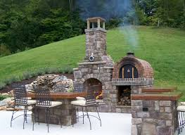 The T Cook Family Wood Fired Pizza Oven Fireplace Combo In West Virginia By Brickwood Backyard Fireplace Outdoor Fireplace Pizza Oven Diy Outdoor Fireplace