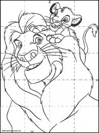 Puzzle Da Stampare E Ritagliare Il Re Leone 4 Pagine Da Colorare Disney Libri Da Colorare Re Leone