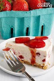 No Bake Fresh Strawberry Cheesecake Kraft What S Cooking Recipe Baked Dessert Recipes Strawberry Cheesecake Cheesecake