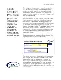 Cash Flow Projection Chart Templates At