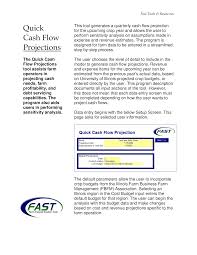 cash flow projection chart templates at