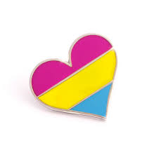 The green, white, gray, and black flag has gone through several designs. Pansexual Flag Heart Pin The Brass Owl