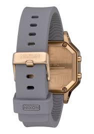 Star sessions leyla set 04. Siren Stainless Steel Watch Light Gold Gray Rubber Women S Nixon Au