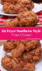 Air Fryer Southern Style Fried Chicken Recipe Air Fryer Dinner Recipes Air Fryer Recipes Chicken Air Fryer Recipes Healthy