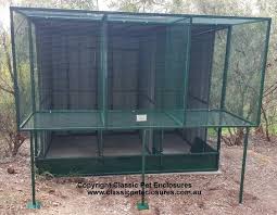 Suspended Aviary 3 Bays With A Rear Entrance Lock Section Classic Pet Enclosures Bird Aviary Aviary Pet Enclosure