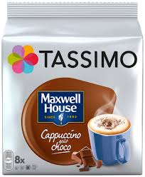 Tassimo Cappuccino Chocolat Maxwell 40 Boissons Pack De 5x8 Dosettes Compatibles Avec Les Machines Tassimo Maxwell House Vous Pro Tassimo Cappuccino Food